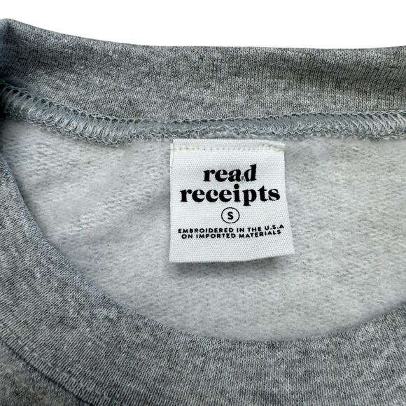 READ RECEIPTS Supreme Court “People I Would Interrupt” Gray Sweatshirt Small - Picture 8 of 12
